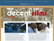 Tablet Screenshot of decentfilms.com